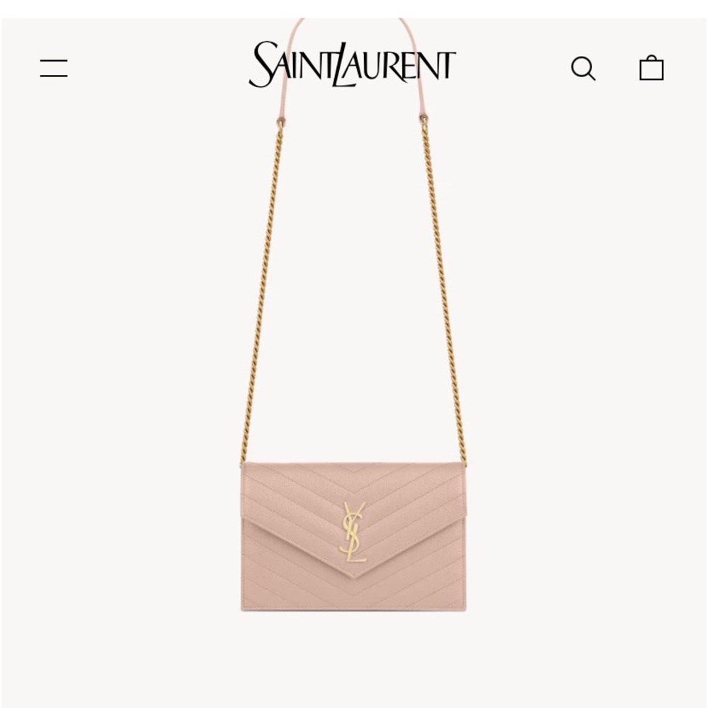authentic YSL with SILVER chain strap” used very few times at events.$1100/Obo